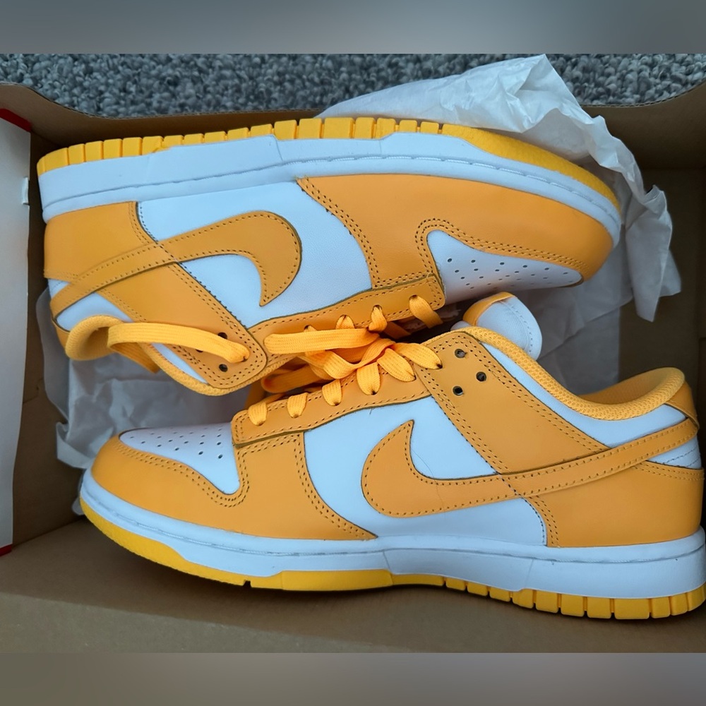 Brand New Orange Laser Nike Dunk